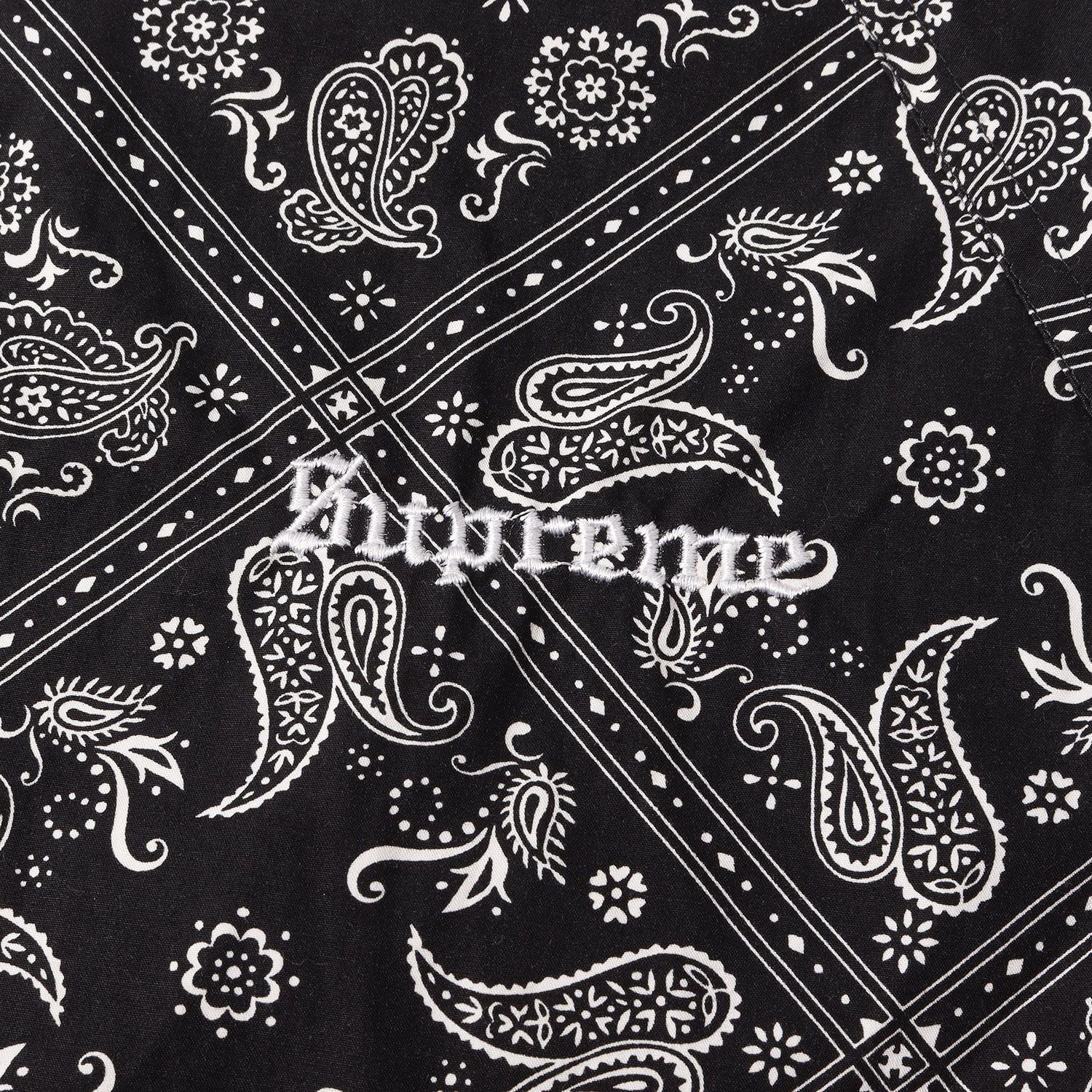 Supreme シュプリーム ジャケット ブラック 黒 サイズ:M | バンダナ柄 
