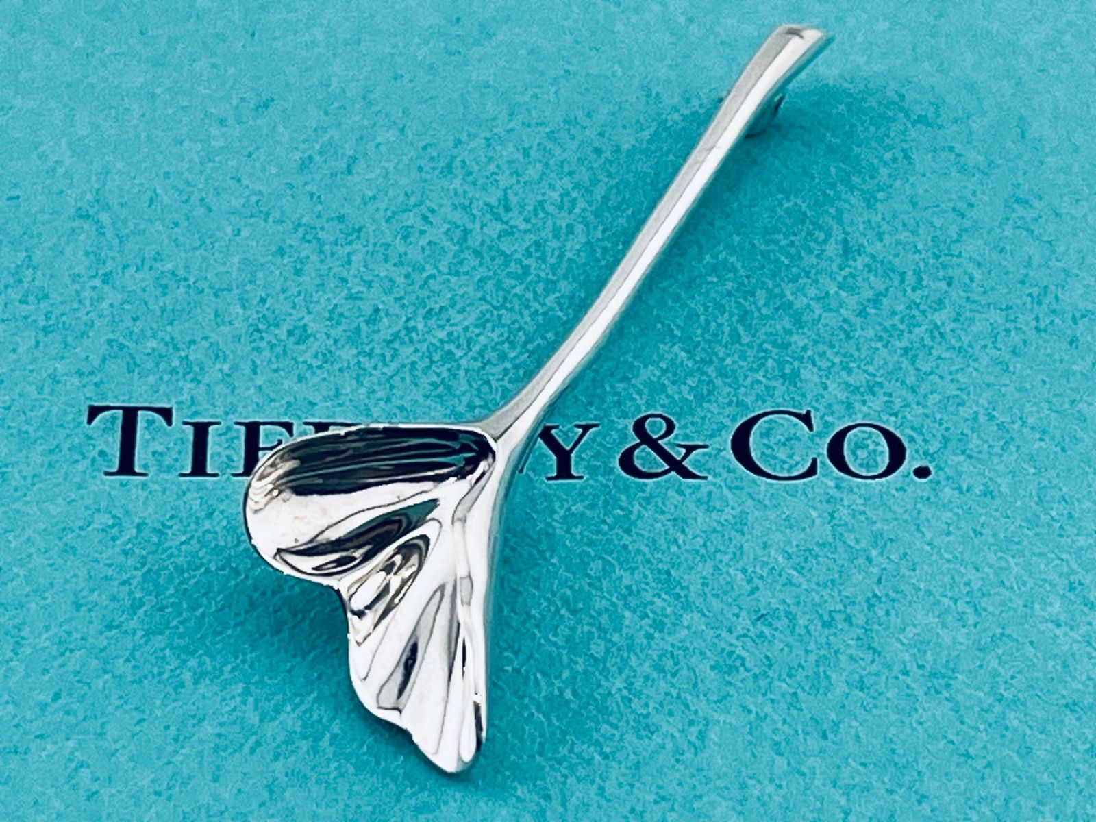 a224 希少 Tiffany&Co. オールド ティファニー イチョウ ブローチ