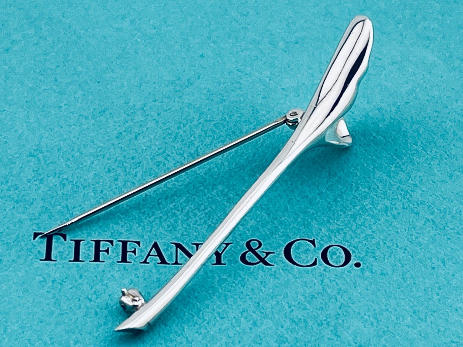 a224 希少 Tiffany&Co. オールド ティファニー イチョウ ブローチ