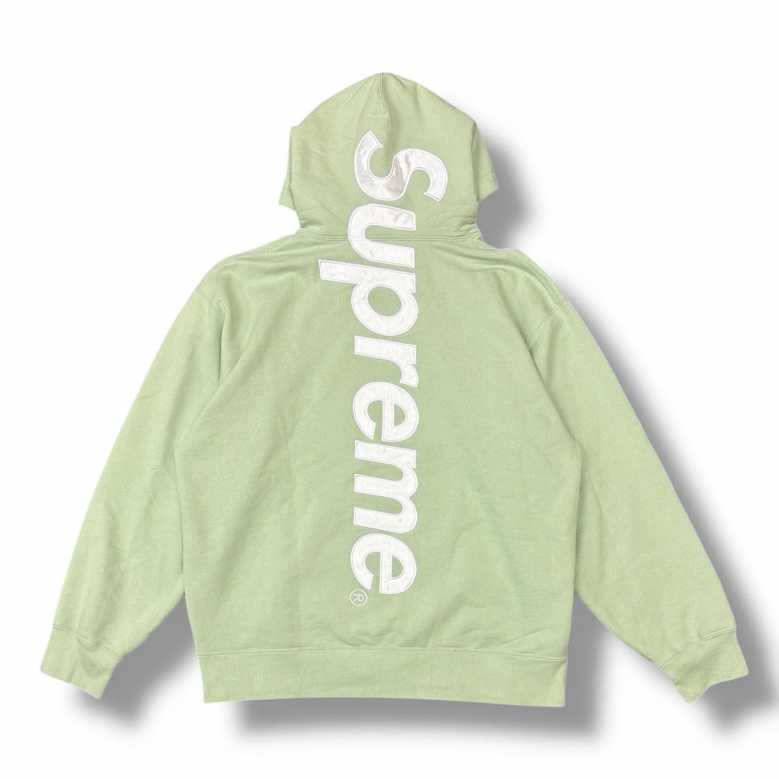 Supreme 22AW Satin Applique Hooded Sweatshirt サテンアップリケ 