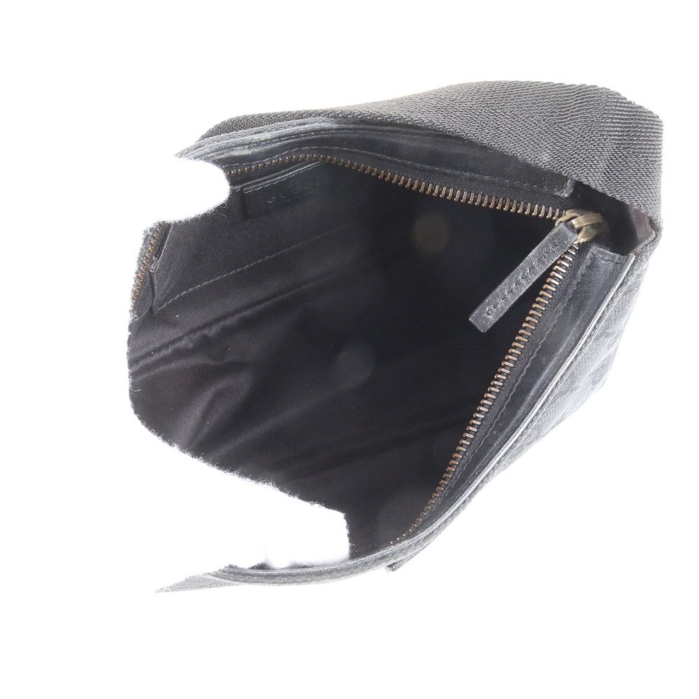極美品 グッチ GG キャンバス アクセサリーポーチ レザー ショルダー 