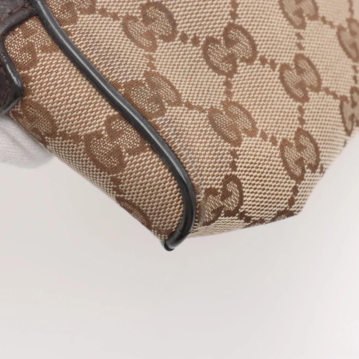 グッチ GGキャンバス 449174 レザー 2WAY ボディバッグ 斜め掛け