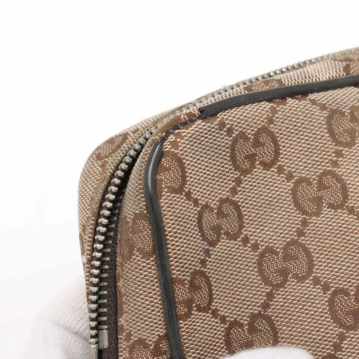 グッチ GGキャンバス 449174 レザー 2WAY ボディバッグ 斜め掛け