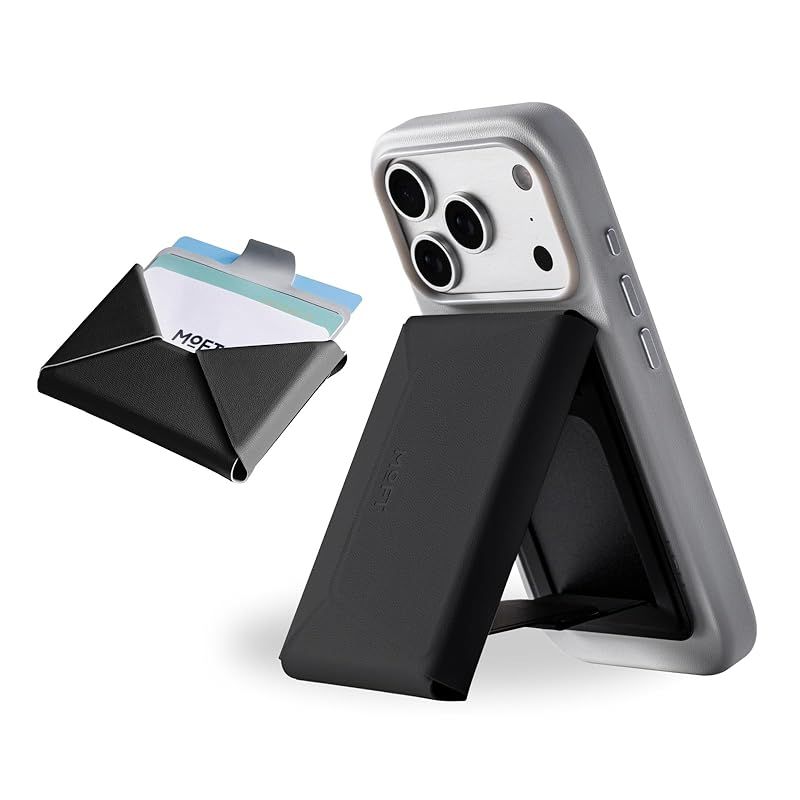 【新品】 [MOFT] 国内正規代理店 MagSafe対応 多機能カードケース＆スタンド iPhone用 マグネットウォレット 最大8枚カード収納 薄型スマホスタンド MOVAS?ヴィーガンレザー 持ち運びに便利 iPhone 17/16/15/14/13 0