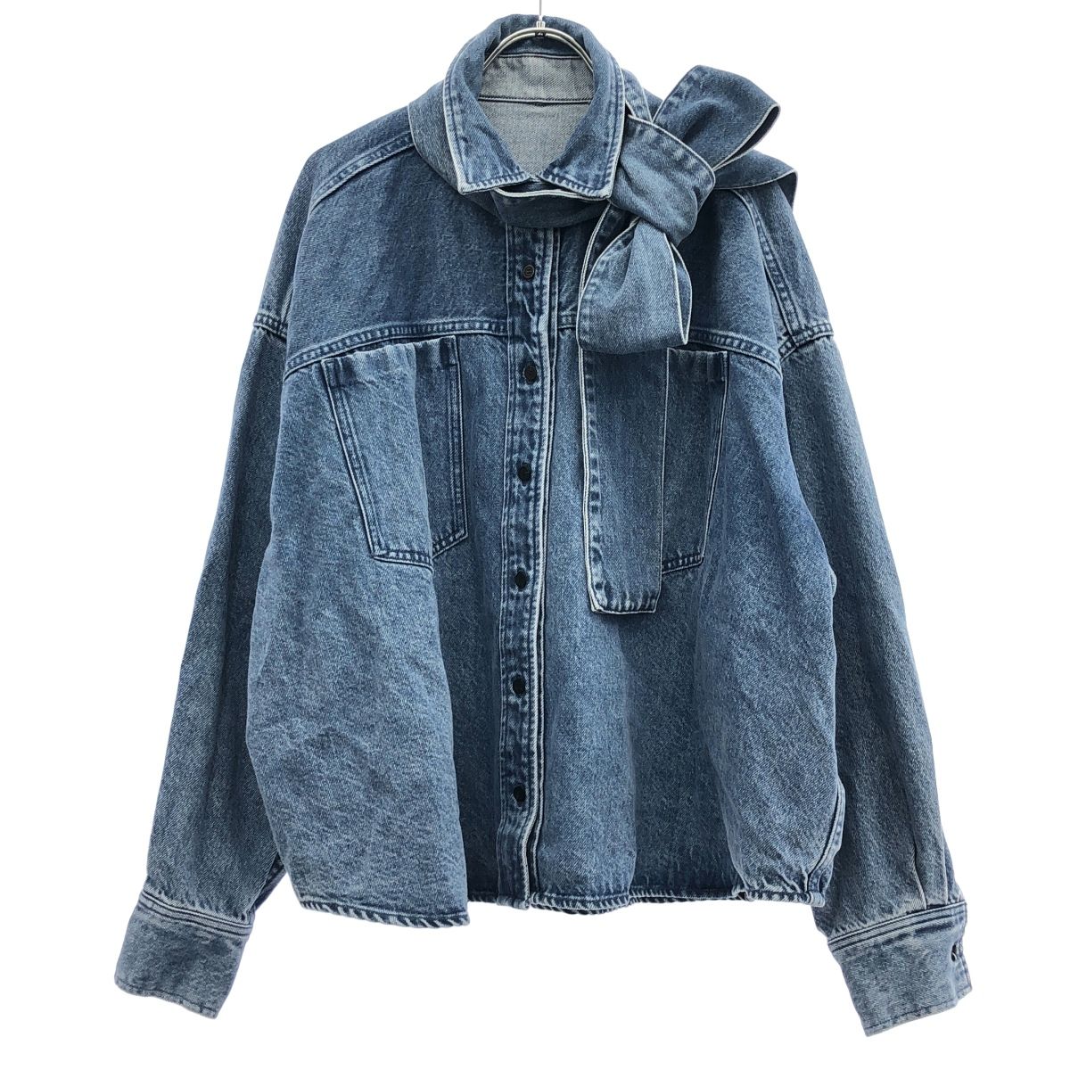 Whim Gazette ウィム ガゼット 25AW デニムボウタイシャツ 