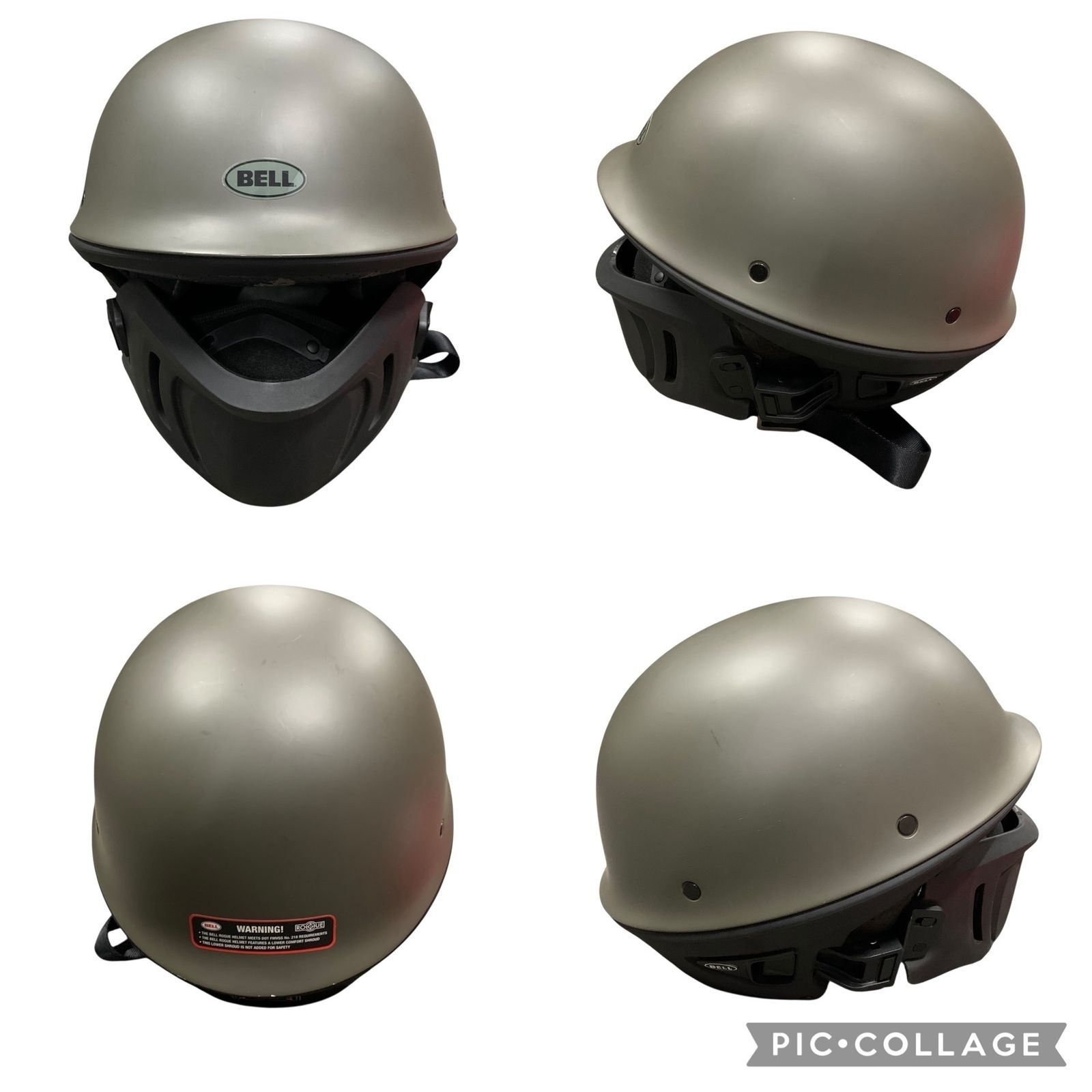 □Bell Rogue ヘルメット M 57-58cm バイク用 DOT認証 フェイスガード