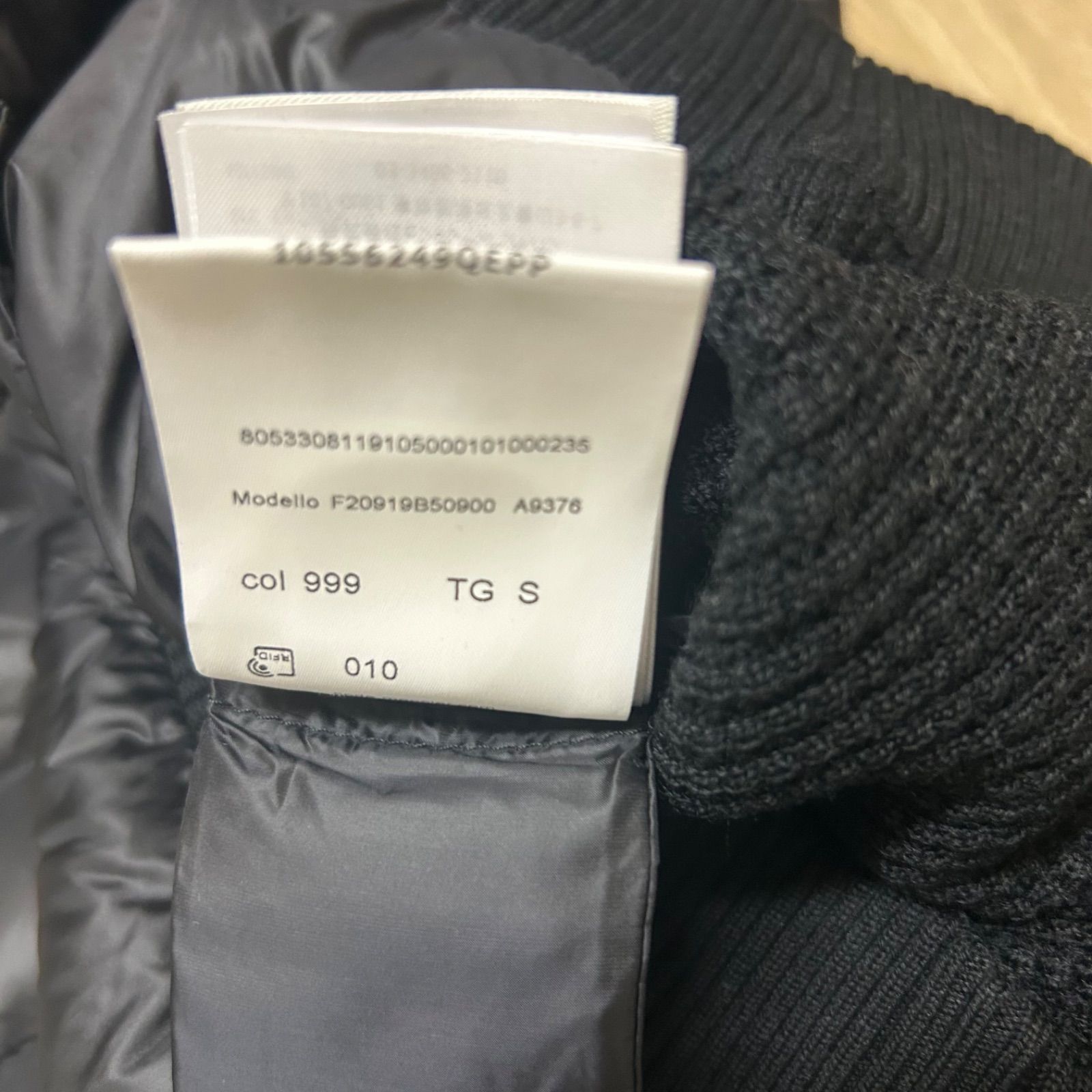 極美品】 MONCLER モンクレール ハイブリッドダウンニットジャケット黒 