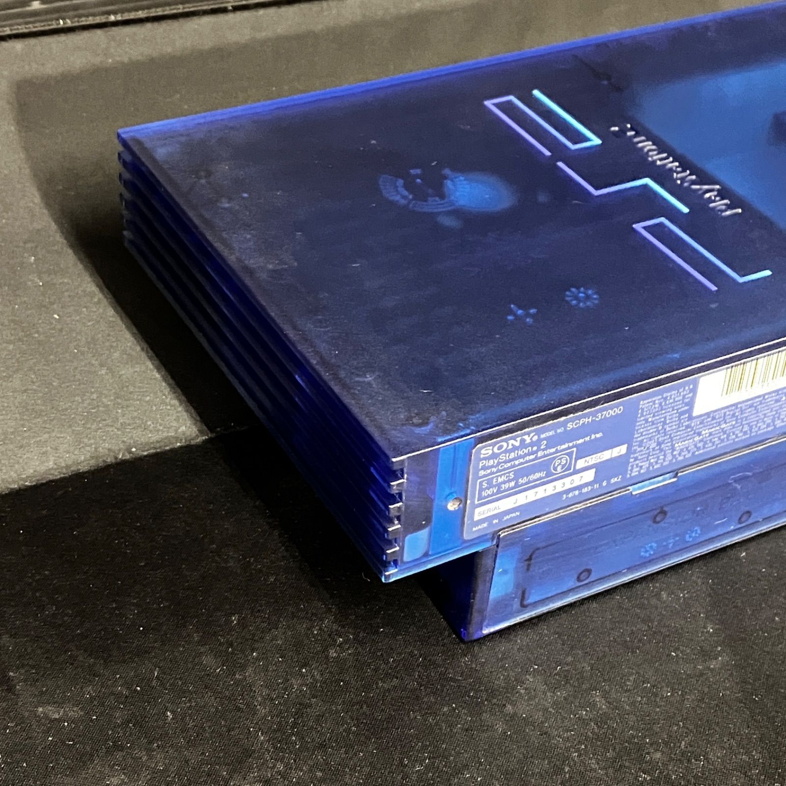 中古 PS2 本体 SCPH-37000 オーシャンブルー 動作確認済み ジャンク