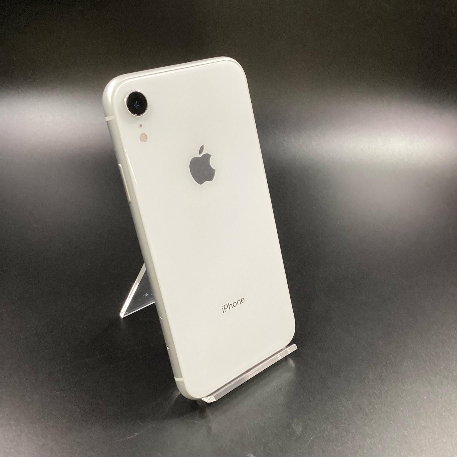 全額返金保証】【最速発送】Apple iPhone XR 128GB ホワイト docomo 白 