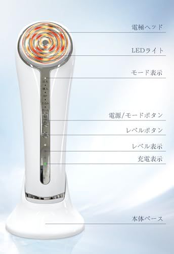 2025年新モデル】 美顔器 RF美顔器 イオン導入 超音波美顔器 EMS 微