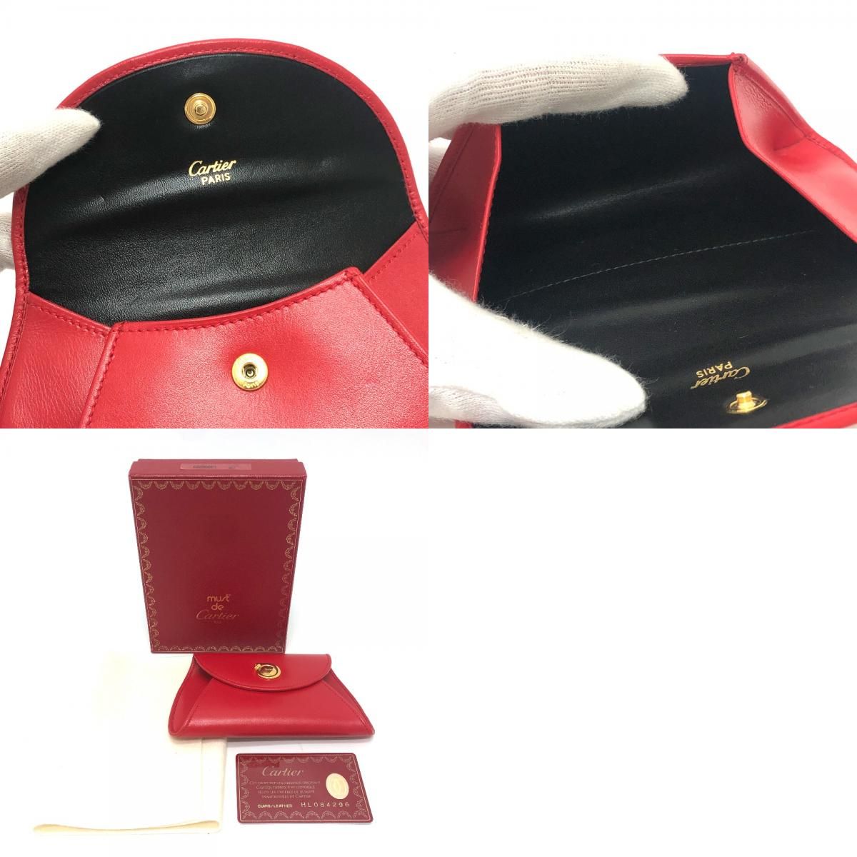 CARTIER カルティエ コインケース パンテール レッド - メルカリ