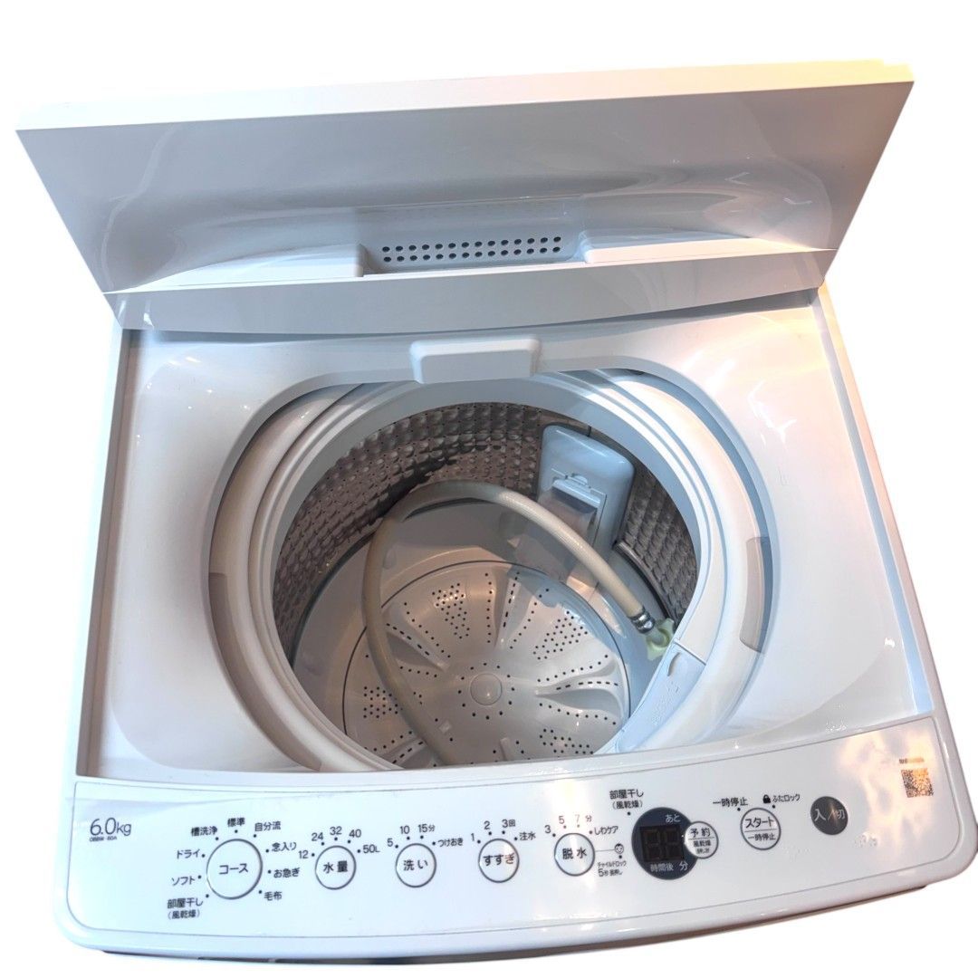 引取限定】2024年製 Haier 全自動洗濯機 OBBW-60A 全自動電気洗濯機 