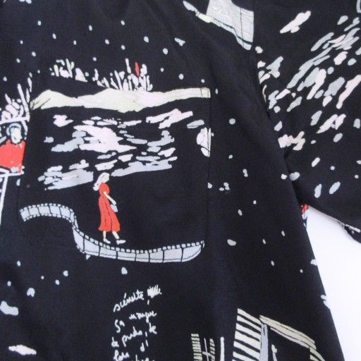 ポータークラシック Porter Classic アロハシャツ 総柄 シネマ柄 ロゴ