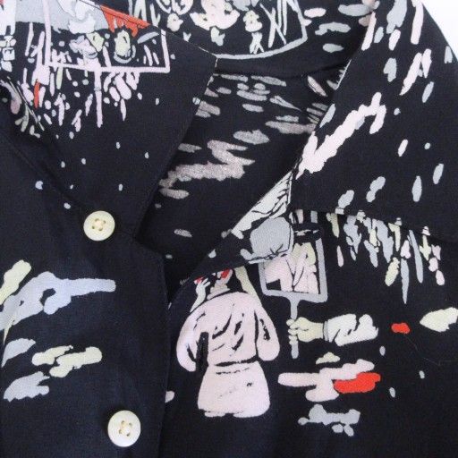 ポータークラシック Porter Classic アロハシャツ 総柄 シネマ柄 ロゴ