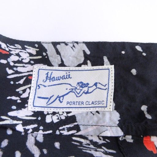 ポータークラシック Porter Classic アロハシャツ 総柄 シネマ柄 ロゴ
