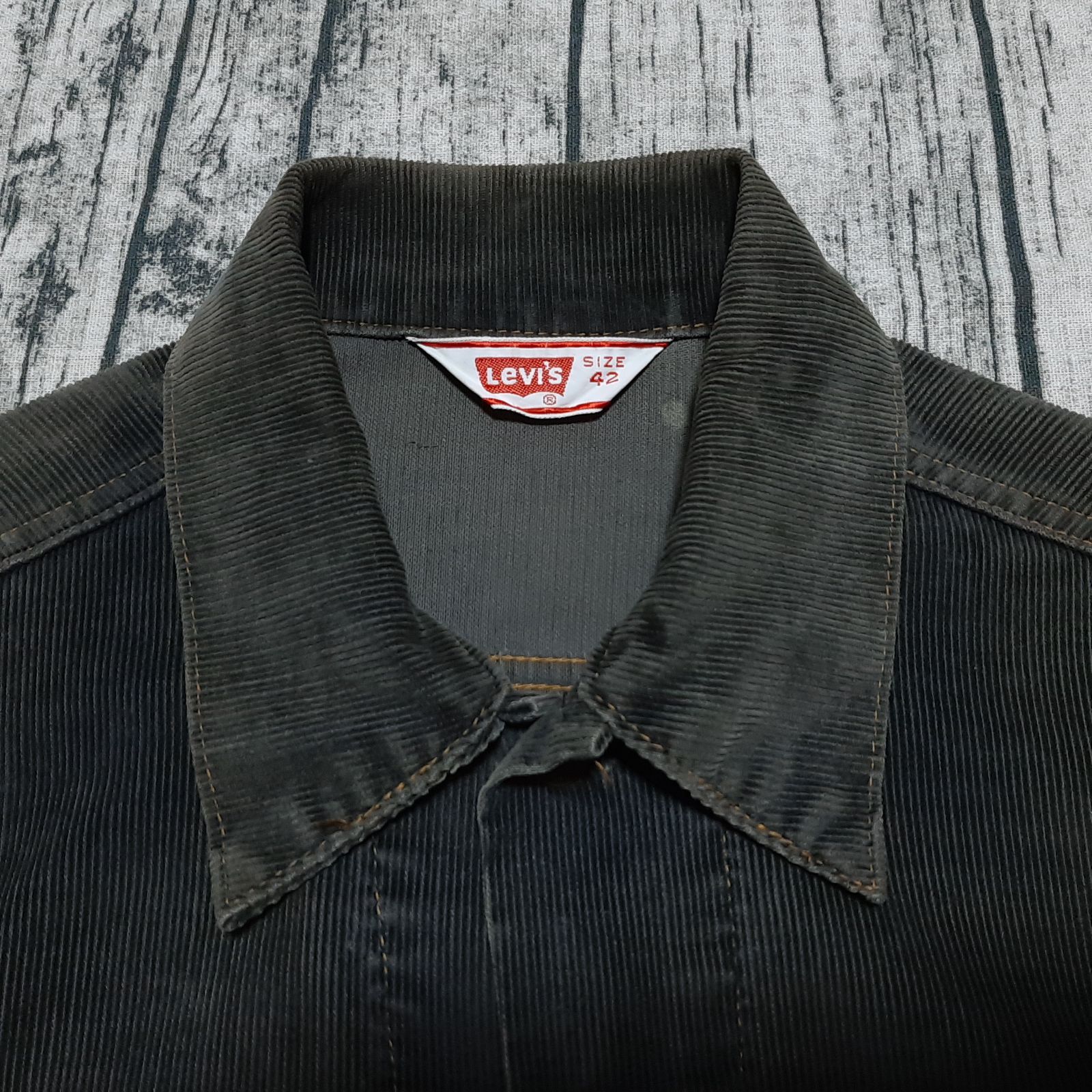 size 42】ブラック 70s Levi