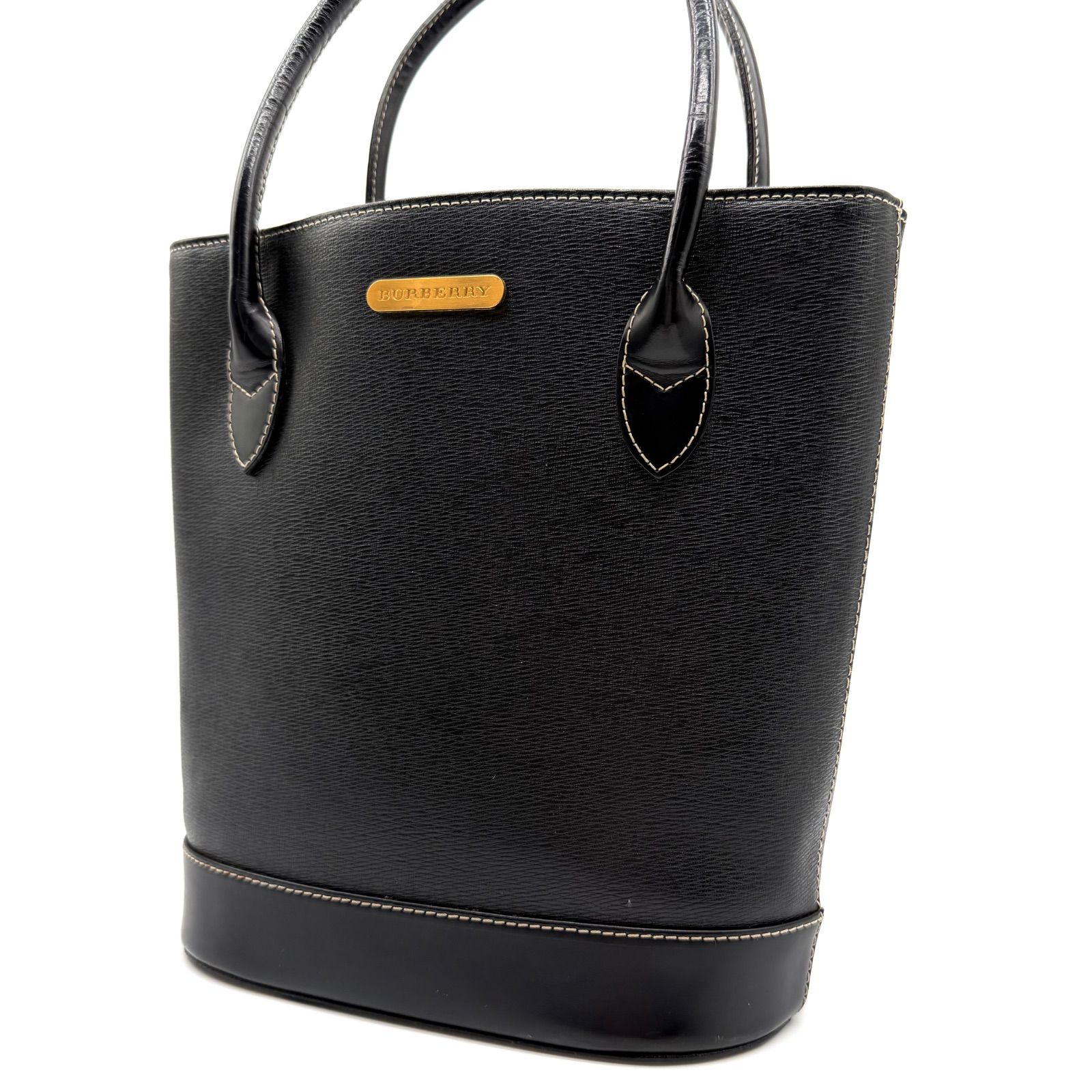 美品】BURBERRY バーバリー ノバチェック シャドーホース トートバッグ