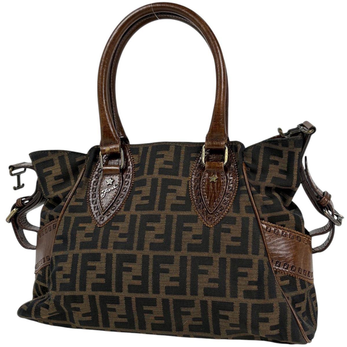 フェンディ FENDI エトニコ トートバッグ ズッカ柄 ハンドバッグ
