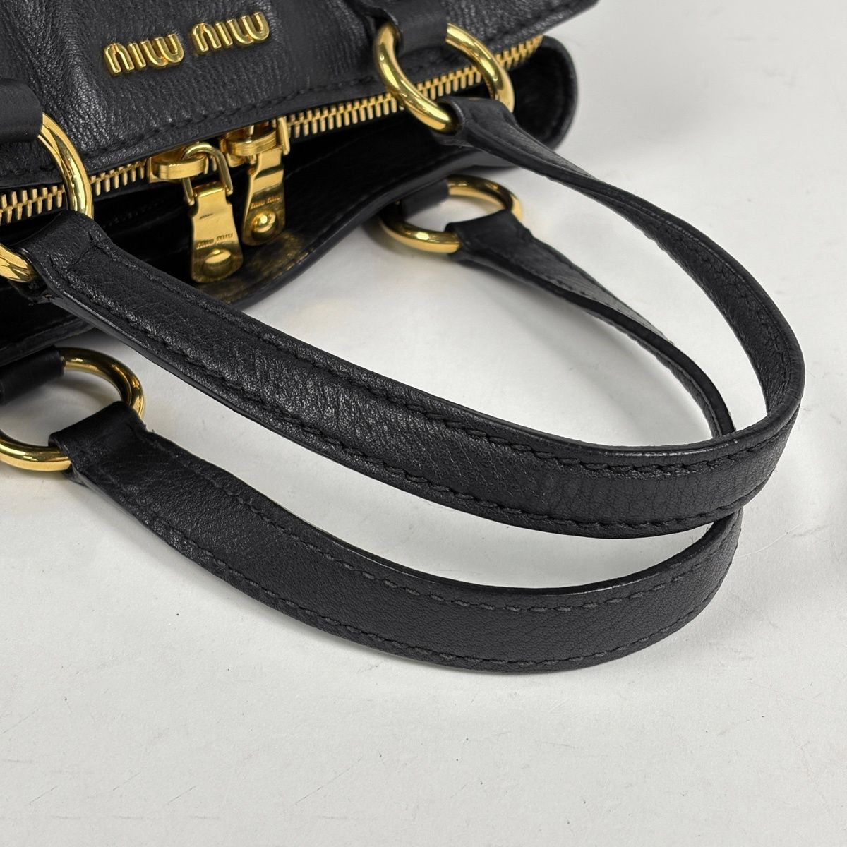 ミュウ ミュウ Miu Miu ヴィッテロ カリブ ハンドバッグ 2WAY 