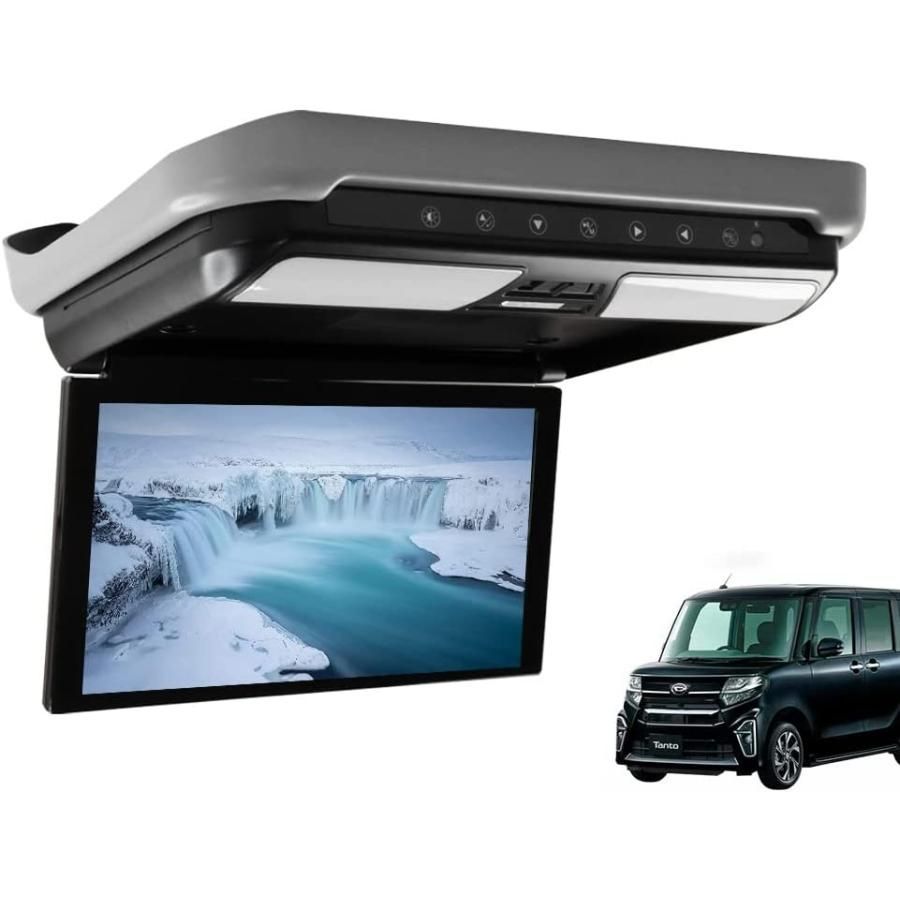 ダイハツタント車専用フリップダウンモニター11.6インチ 1920*1080 解像度　ナビー接続可能 1080Pビデオ対応 外部入力 ドア連動 USB・SD機能付き