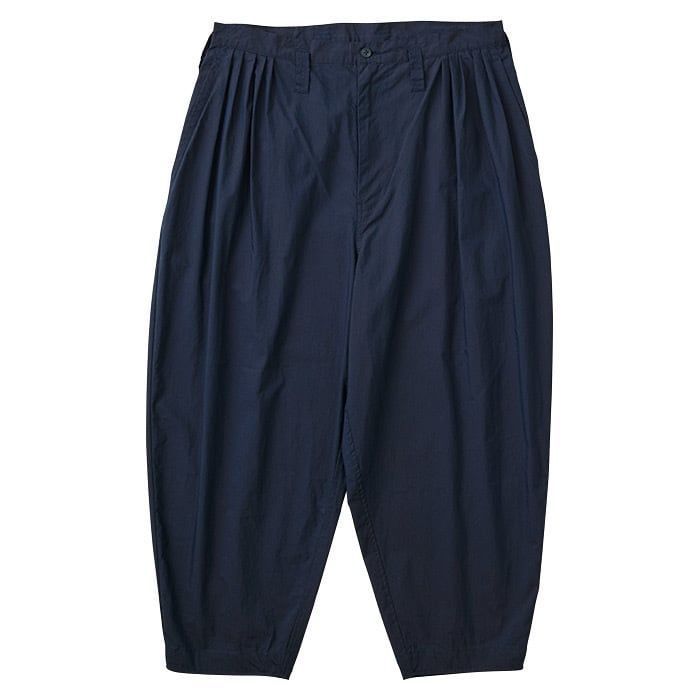 PORTER CLASSIC ポータークラシック POPLIN BEBOP PANTS NAVY ポプリン