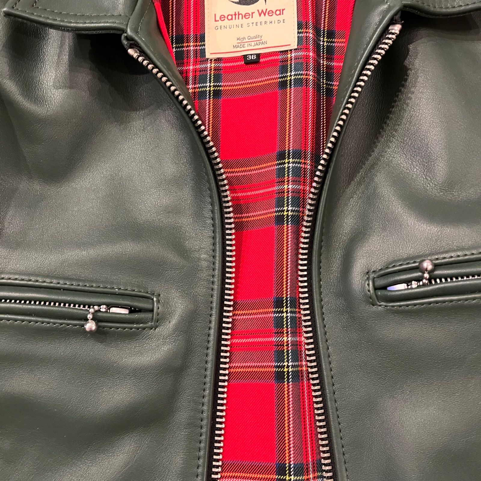 美品 666 Leather Wear サイズ36 トリプルシックス LJM-17TF シングル