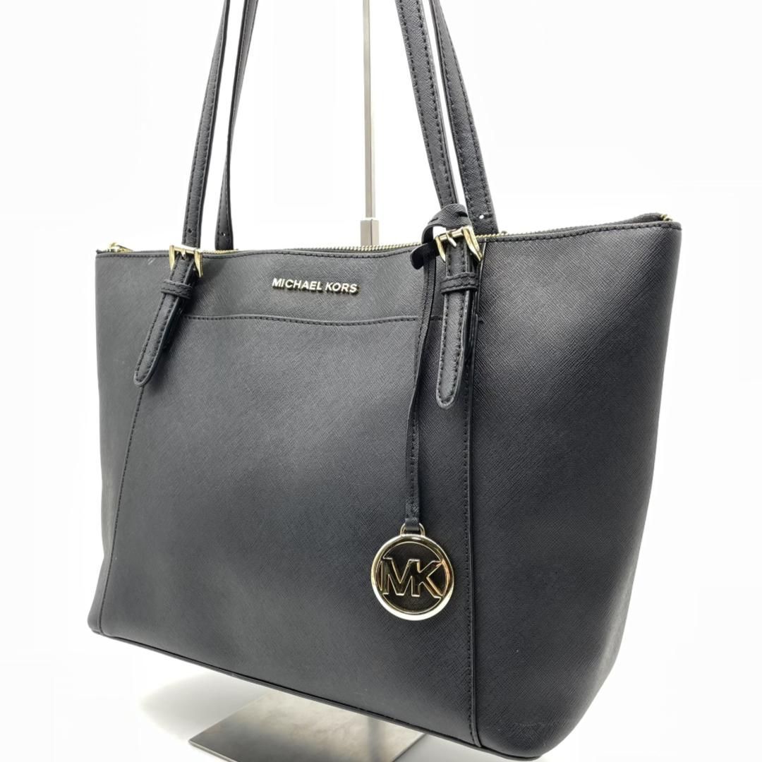 MICHAEL KORS マイケルコース PVC レザー トートバッグ ブラック MK 