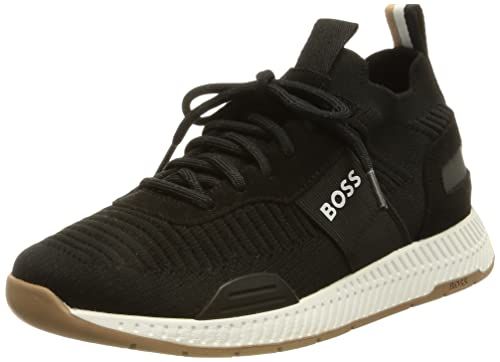 新品 [BOSS] [ボス] REPREVE (R) アッパー ニット スニーカー メンズ