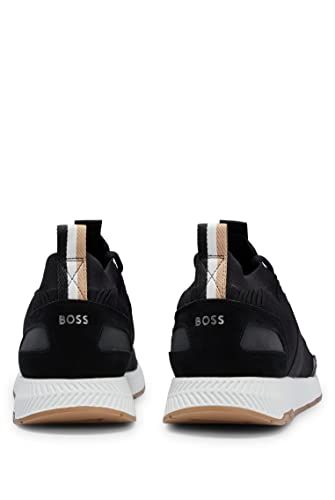 新品 [BOSS] [ボス] REPREVE (R) アッパー ニット スニーカー メンズ