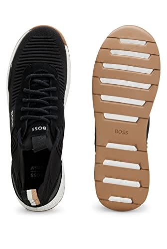 新品 [BOSS] [ボス] REPREVE (R) アッパー ニット スニーカー メンズ