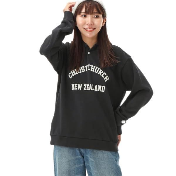 新品 [カンタベリー] RUGGER SWEAT HOODY ラガースウェットフーディー 19_ブラック L