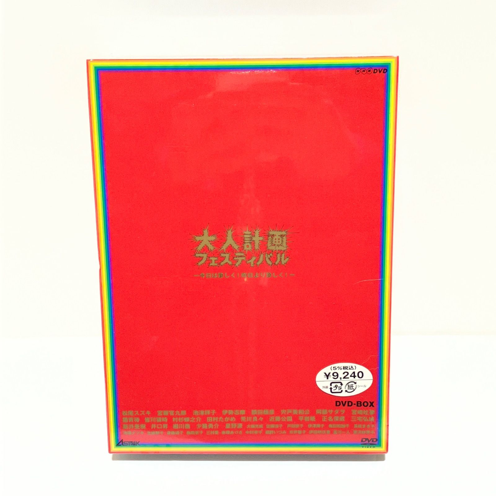 未開封品 大人計画フェスティバル-今日は珍しく!昨日より珍しく!-DVD
