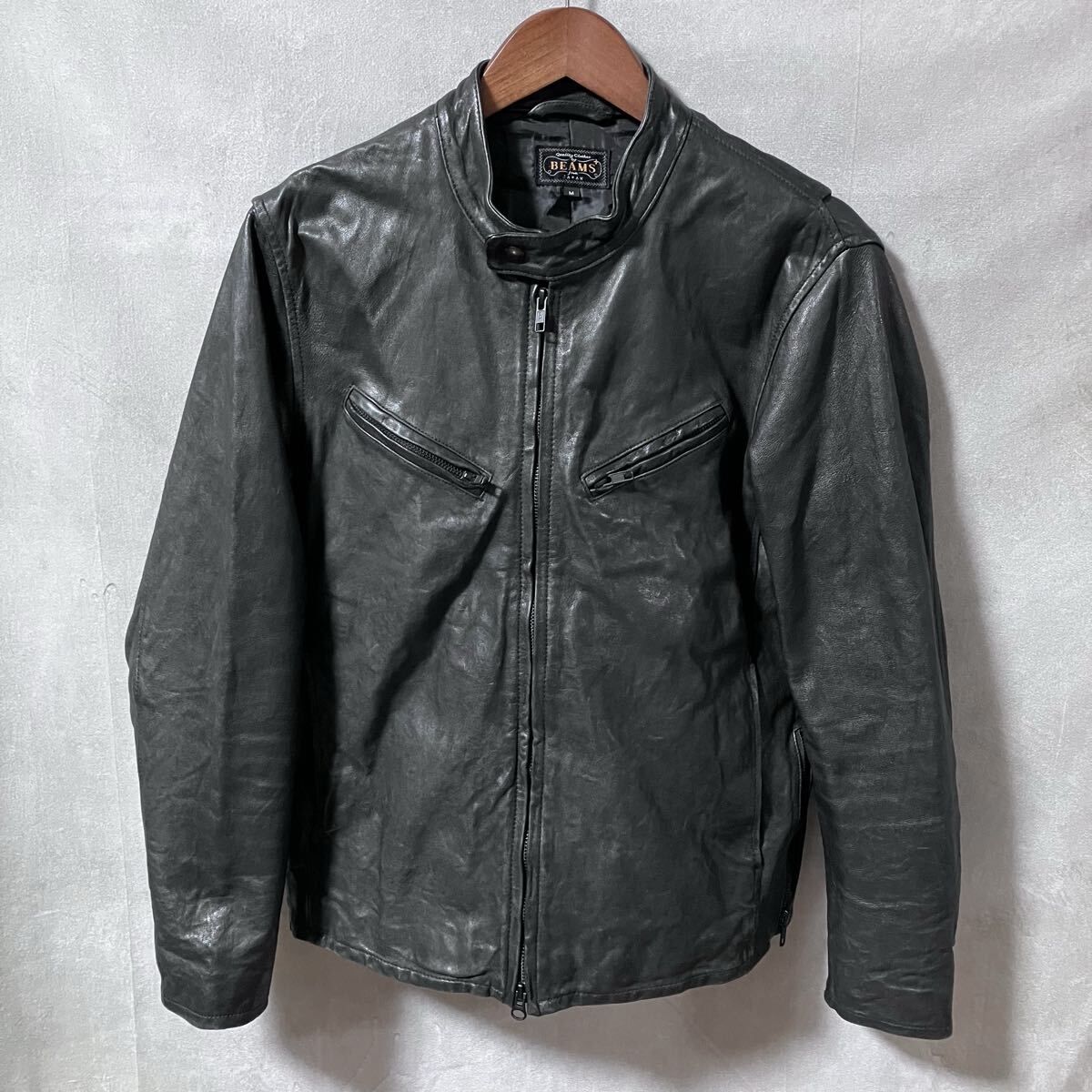 BEAMS+ PLUS ビームスプラス 羊革 シープスキン レザー シングル 