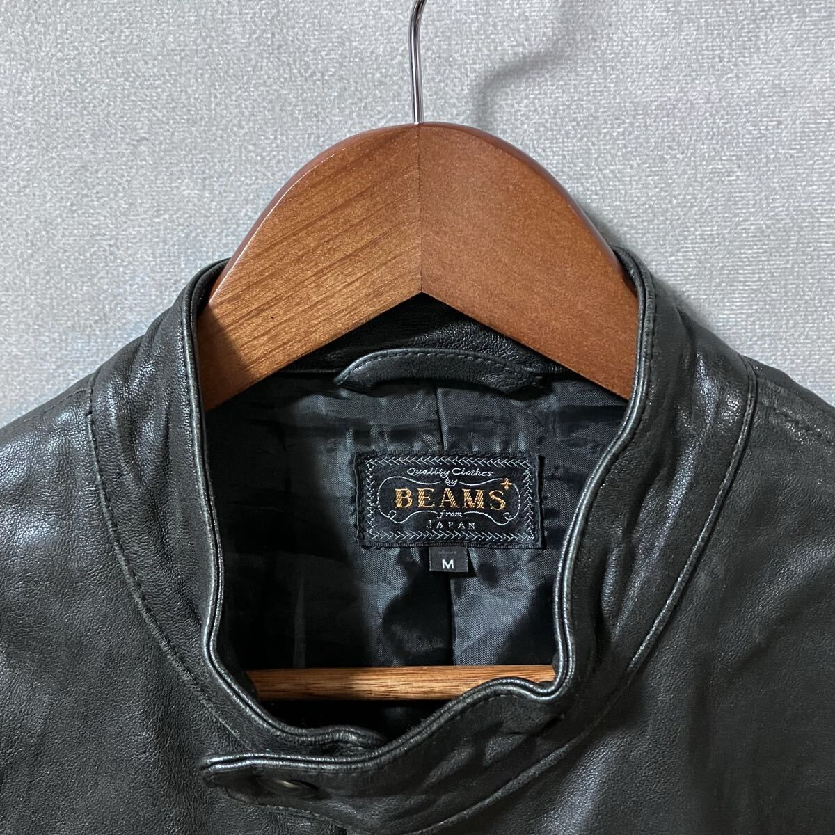 BEAMS+ PLUS ビームスプラス 羊革 シープスキン レザー シングル 
