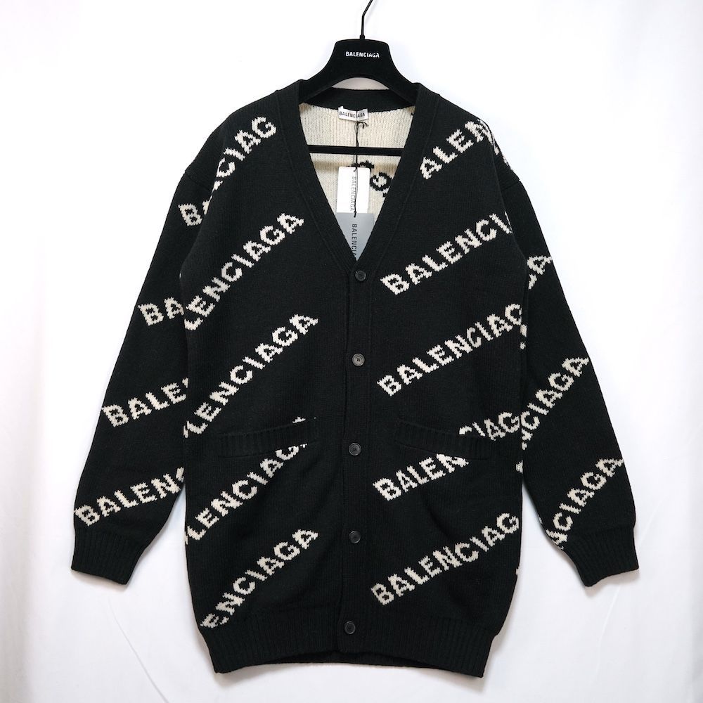 BALENCIAGA バレンシアガ All Over Logo CARDIGAN オールオーバー ロゴ