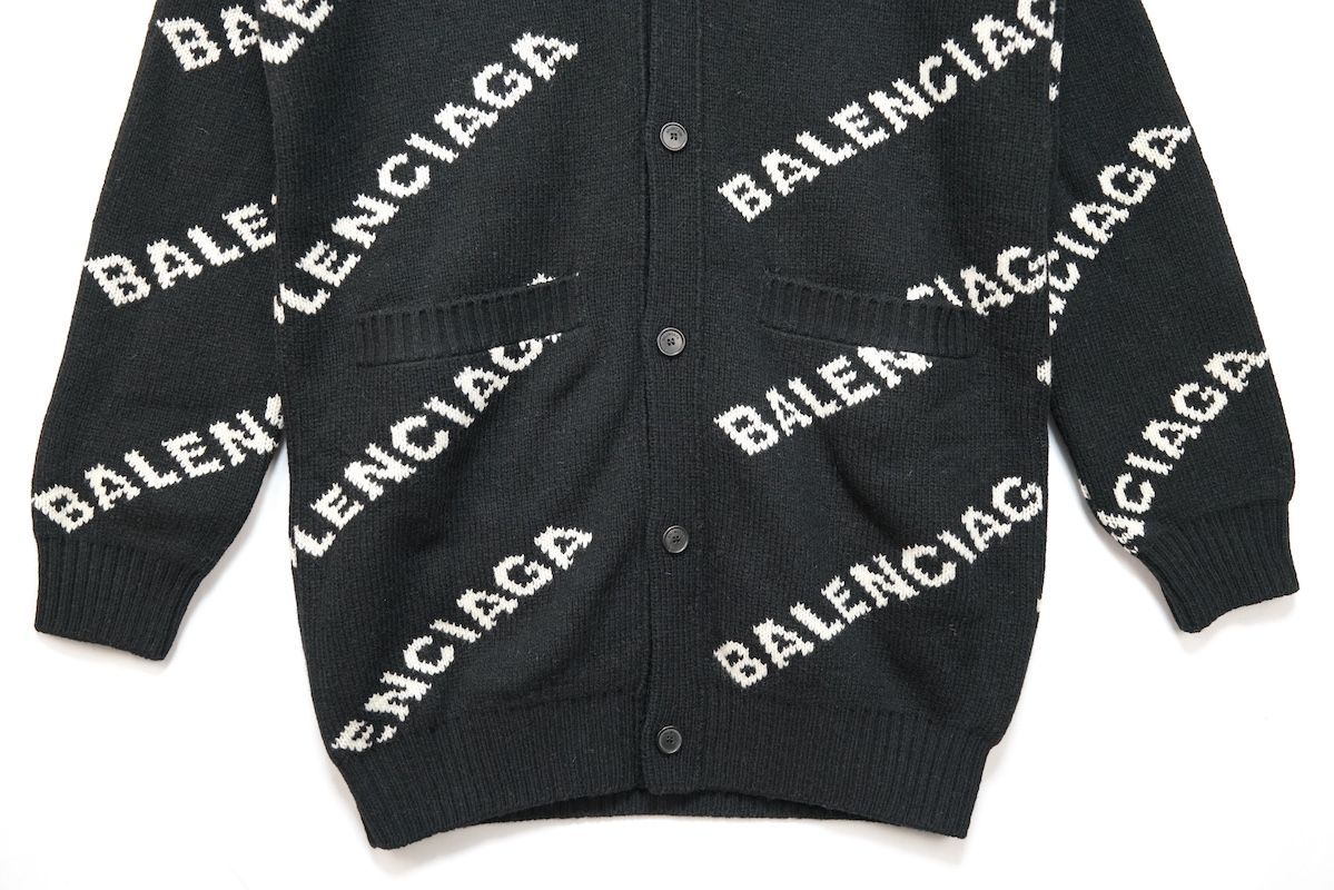 BALENCIAGA バレンシアガ All Over Logo CARDIGAN オールオーバー ロゴ