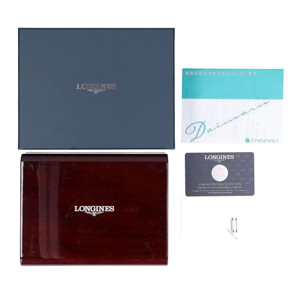  LONGINES ロンジン L3.812.4.50.6 スピリット Zulu Time 42mm AT 腕時計 - ボトムス 自動巻き時計 腕時計(アナログ)