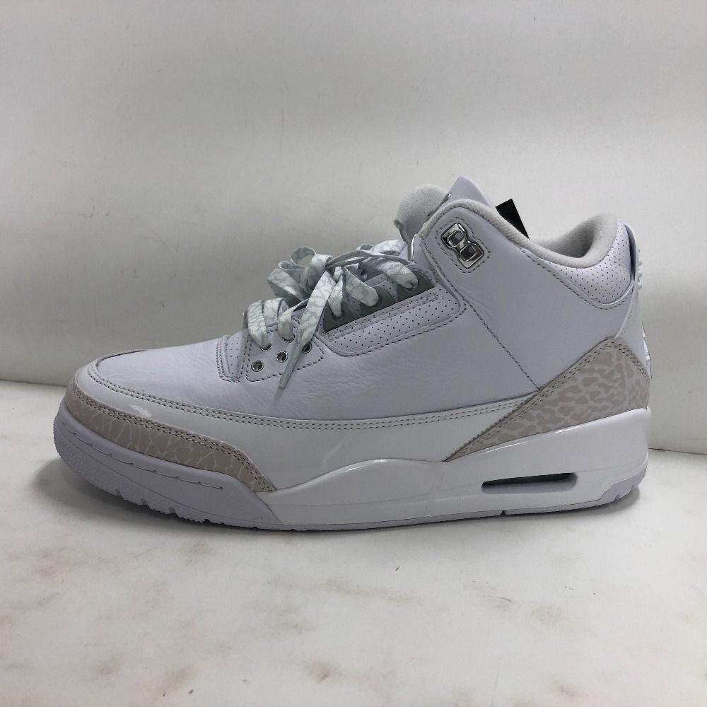 02w23446 ナイキ NIKE AIR JORDAN 3 RETRO ホワイト 27.0cm ベトナム製