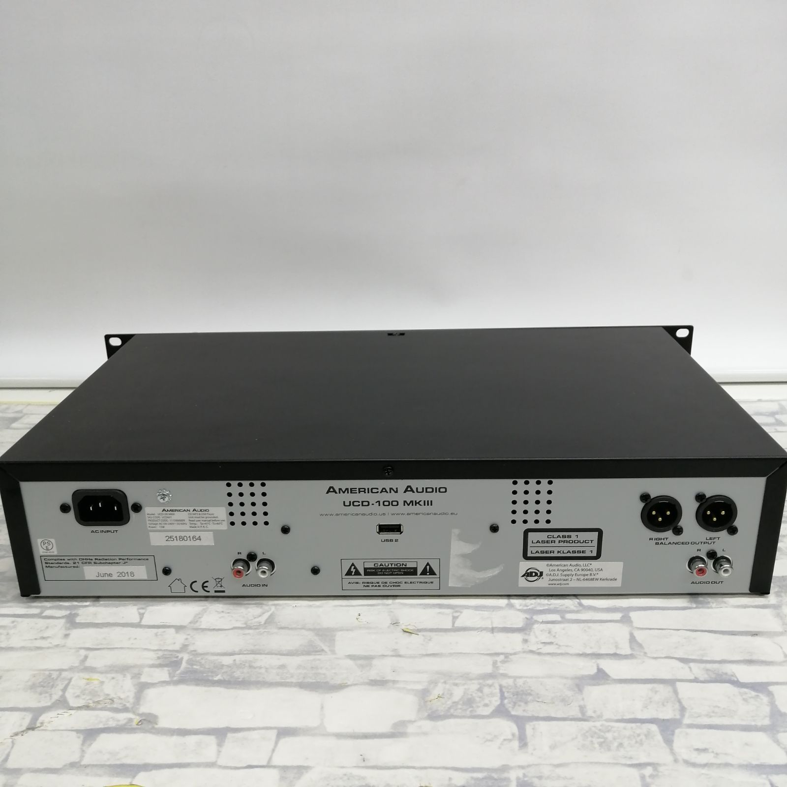 動作品】American Audio CDプレイヤー UCD-100 MKⅢ M1880-hkt5y