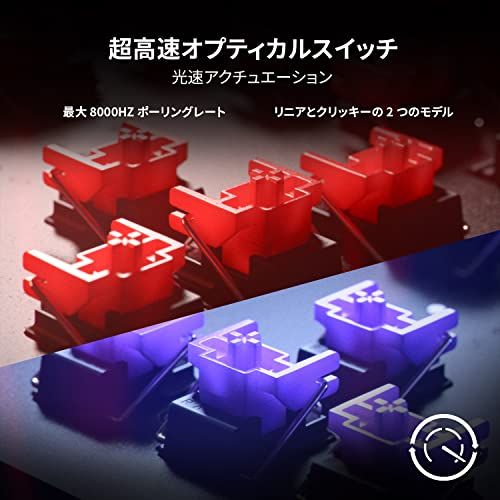 Razer ゲーミングキーボード Huntsman V2 Tenkeyless JP Clicky