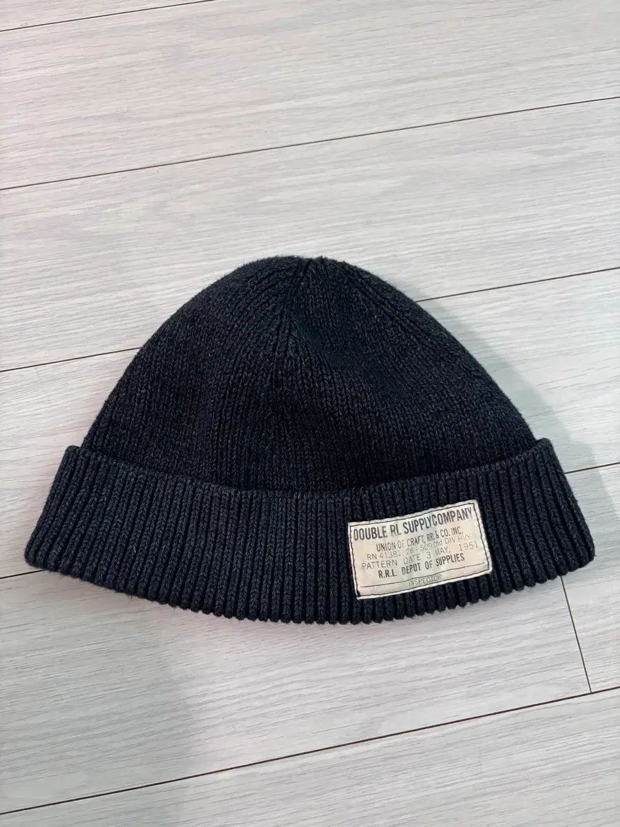 RRL - ダブルアールエル RL ブルー 青 ニットキャップ DOUBLE ニット帽