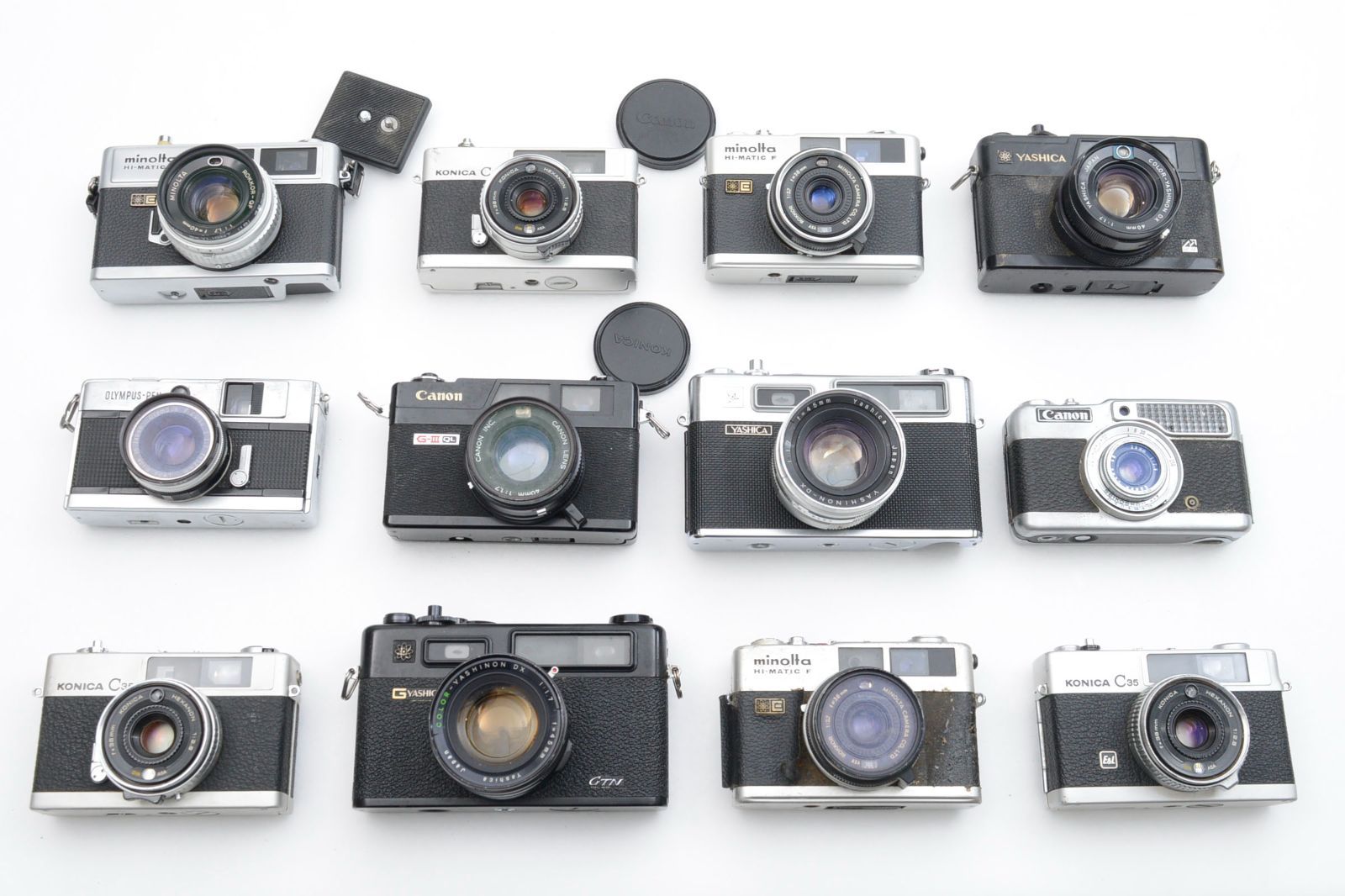 ☆ジャンク☆ Canon Konica Yashica レンジファインダーまとめ/ QL17 G