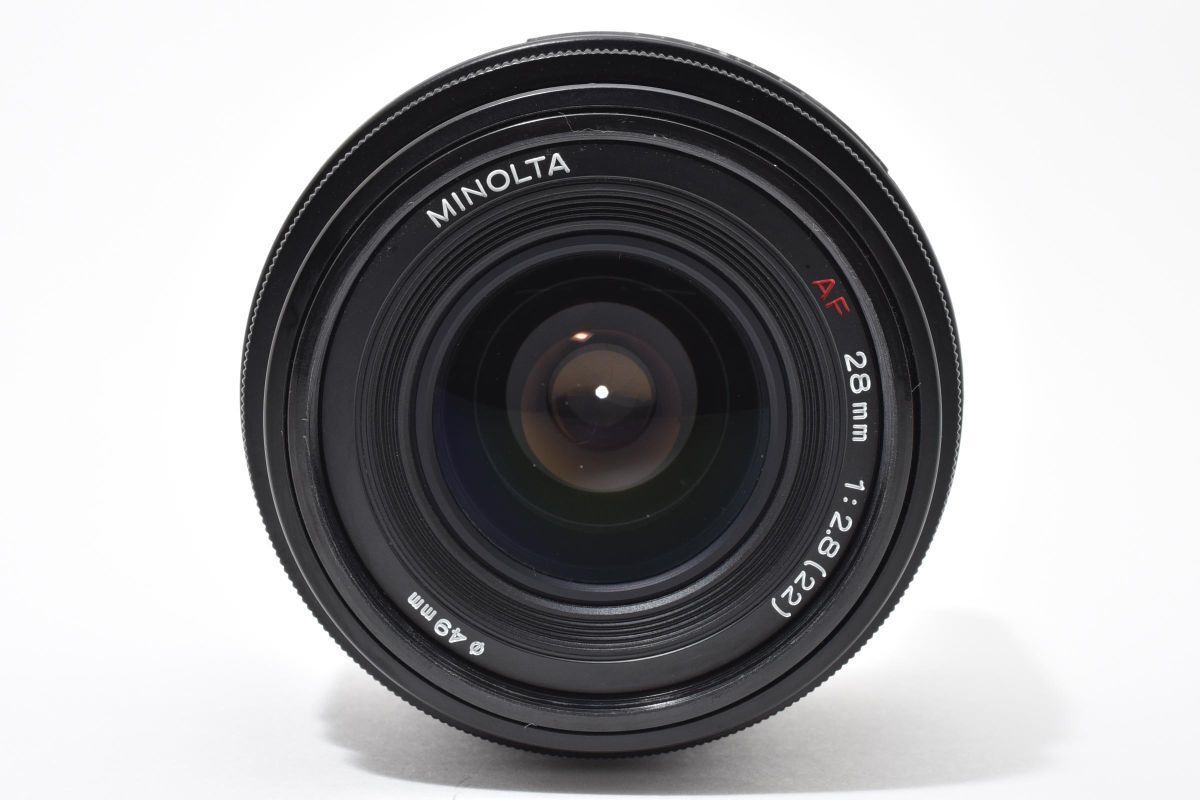 ☆良品☆ MINOLTA AF 28mm F2.8 ソニー/ミノルタ Aマウント 【前後