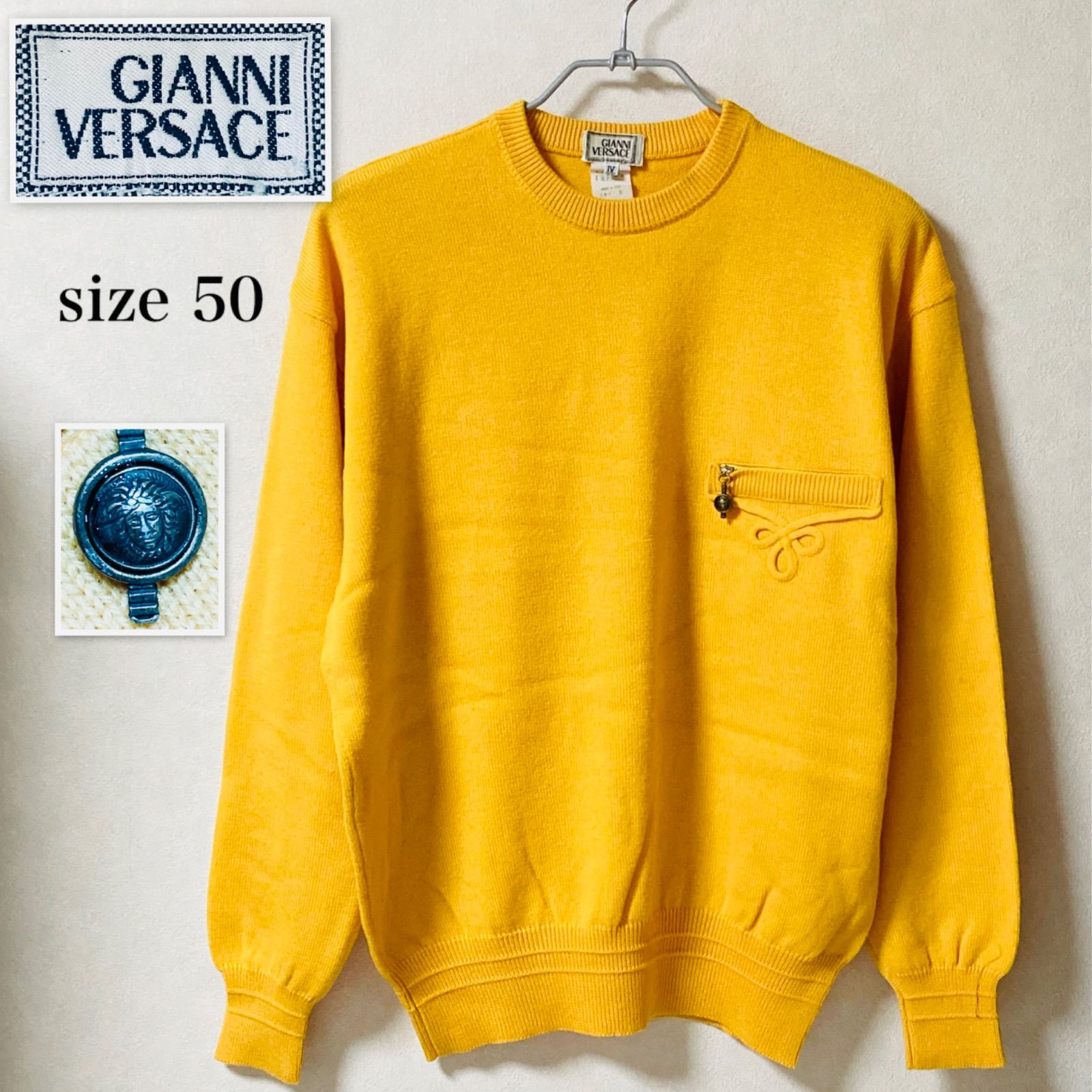 □極美品□80's後半〜90'sヴェルサーチ本人期□GIANNI VERSACE
