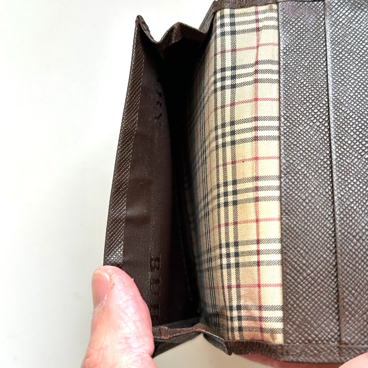 バーバリー BURBERRY 名刺入れ カードケース ノバチェック ダーク