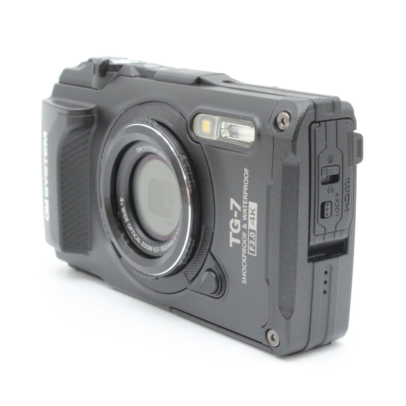 メルカリ最安値！オリンパスTG-7 黒 新品未使用 OMSYSTEM □ほぼ新品□ OLYMPUS（オリンパス）Tough TG-7 防水コンパクト