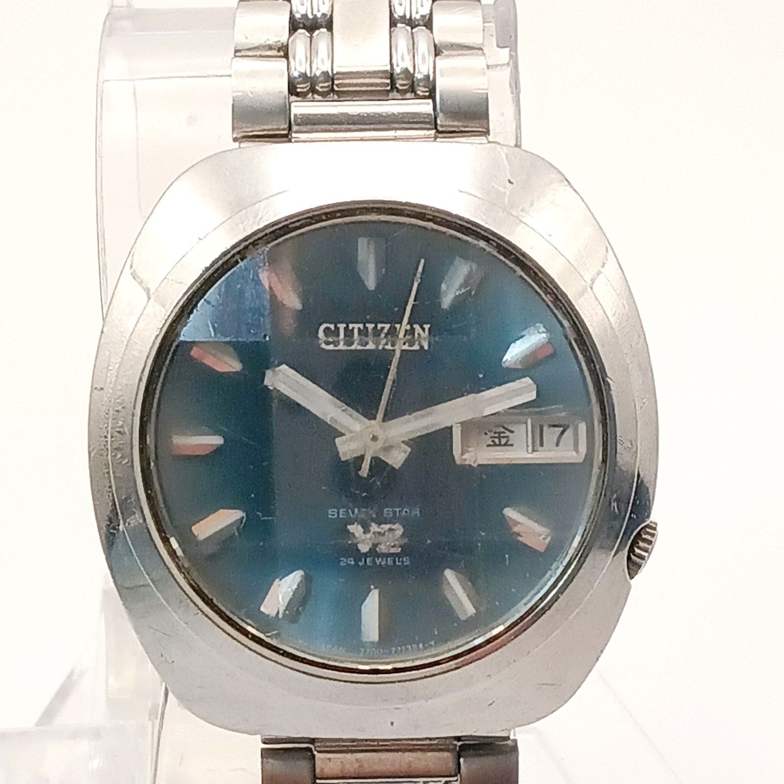 希少品 カットガラス シチズン セブンスター V2 26石 メンズウォッチ 