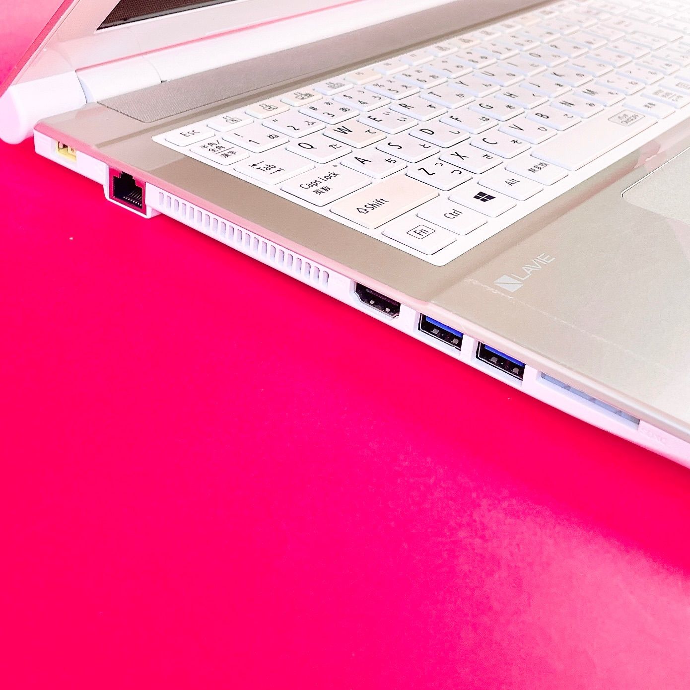 NEC 1TB ゴールド薄型ノートPC 初期設定済 - メルカリ