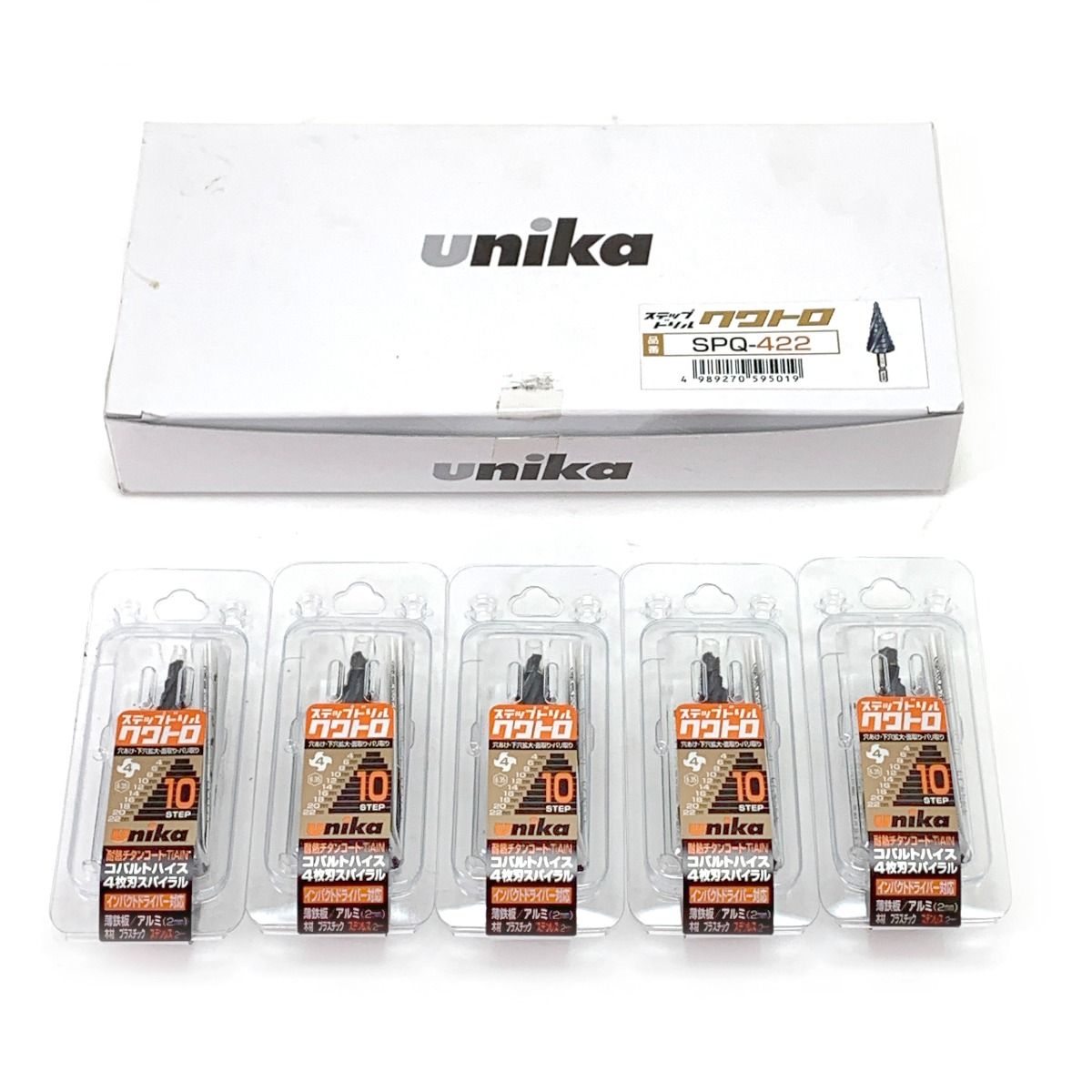 $$ unika ユニカ ステップドリル クワトロ SPQ-422×5本入り ①