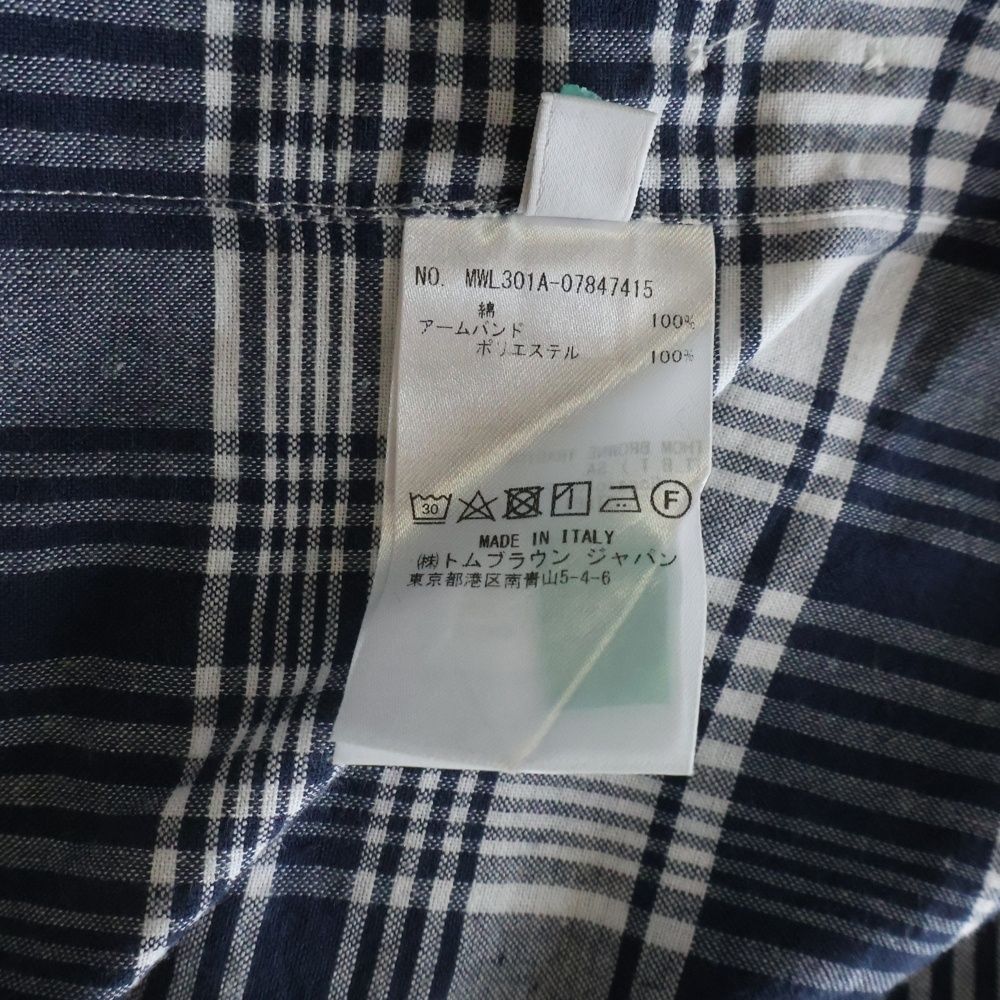 THOM BROWNE (トムブラウン) Button Down Shirt アームバンド ボタン 